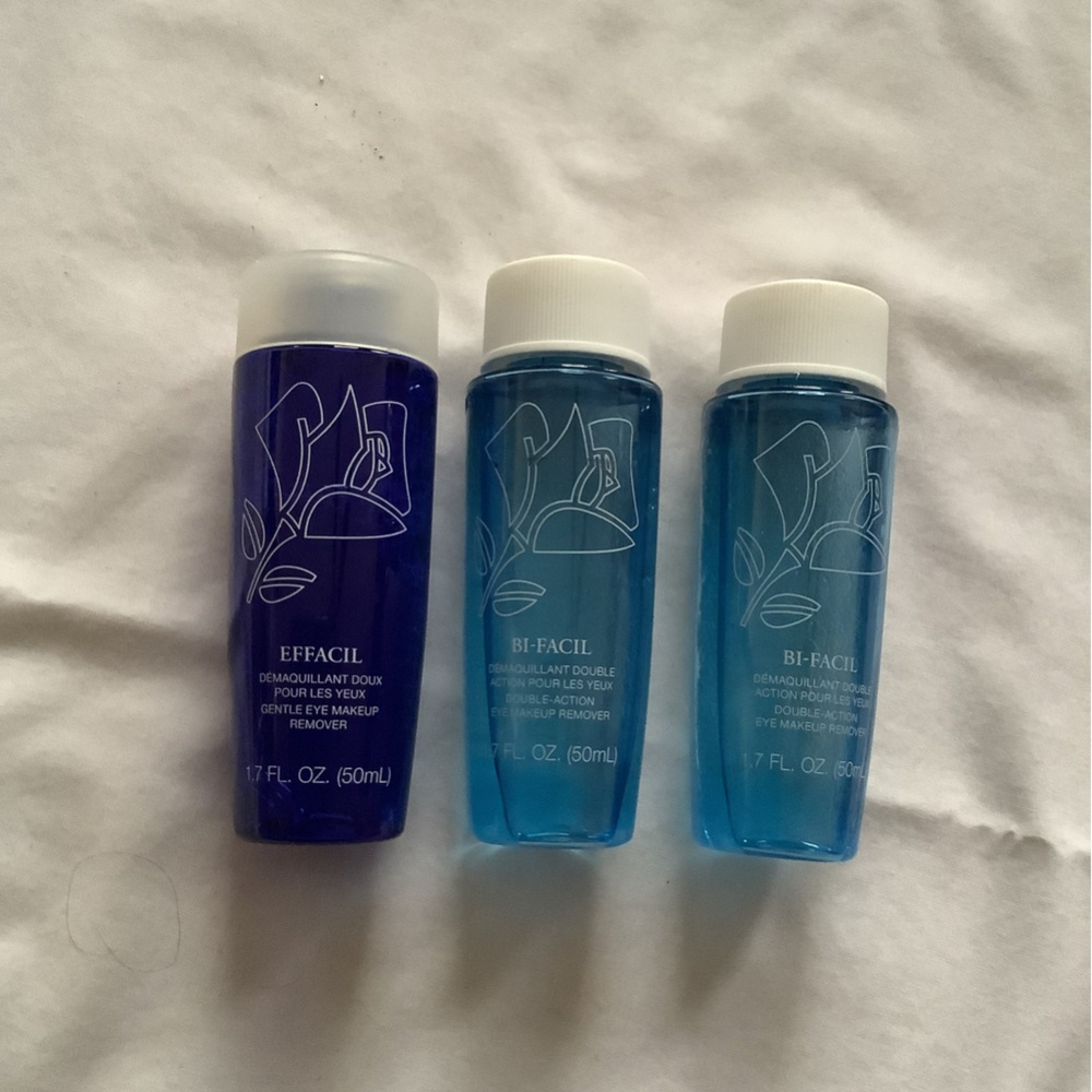 Lancôme Effacil & Bi-Facil Eye Makeup Remover Trio - Blue & Purple